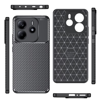 Xiaomi Redmi Note 14 4G Case Zore Negro Silicone Cover - 6