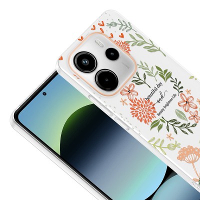 Xiaomi Redmi Note 14 4G Kılıf Kamera Korumalı Desenli Zore Klip Kapak - 12
