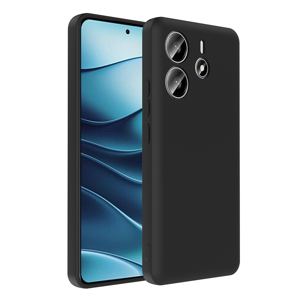 Xiaomi Redmi Note 14 4G Kılıf Kamera Korumalı Kartlık Hazneli Zore Vitra Kapak - Siyah