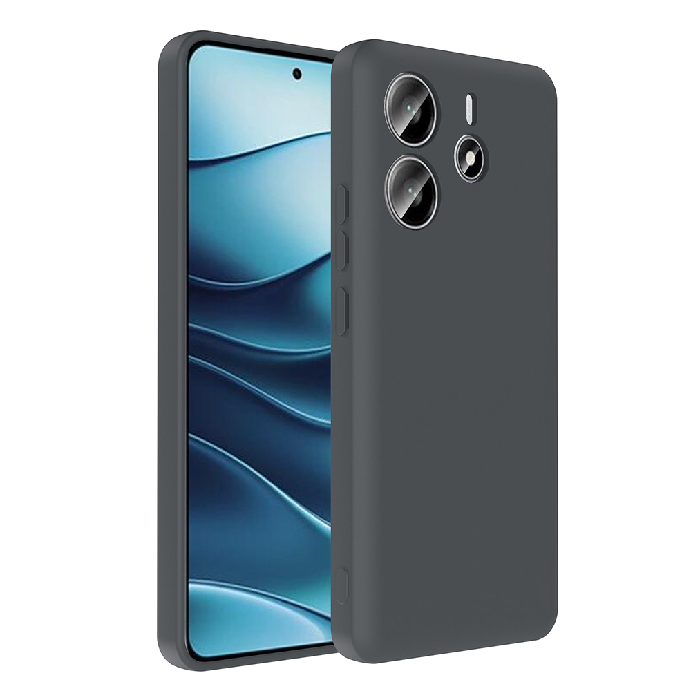 Xiaomi Redmi Note 14 4G Kılıf Kamera Korumalı Kartlık Hazneli Zore Vitra Kapak - Gri