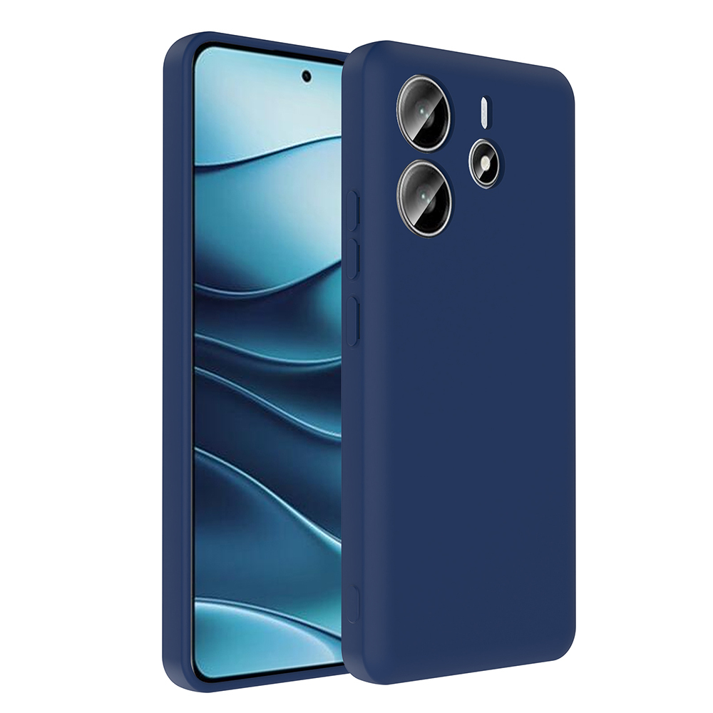 Xiaomi Redmi Note 14 4G Kılıf Kamera Korumalı Kartlık Hazneli Zore Vitra Kapak - Lacivert