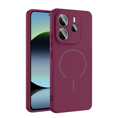 Xiaomi Redmi Note 14 4G Kılıf M-safe Şarj Özellikli Zore Meta Kapak - Zore