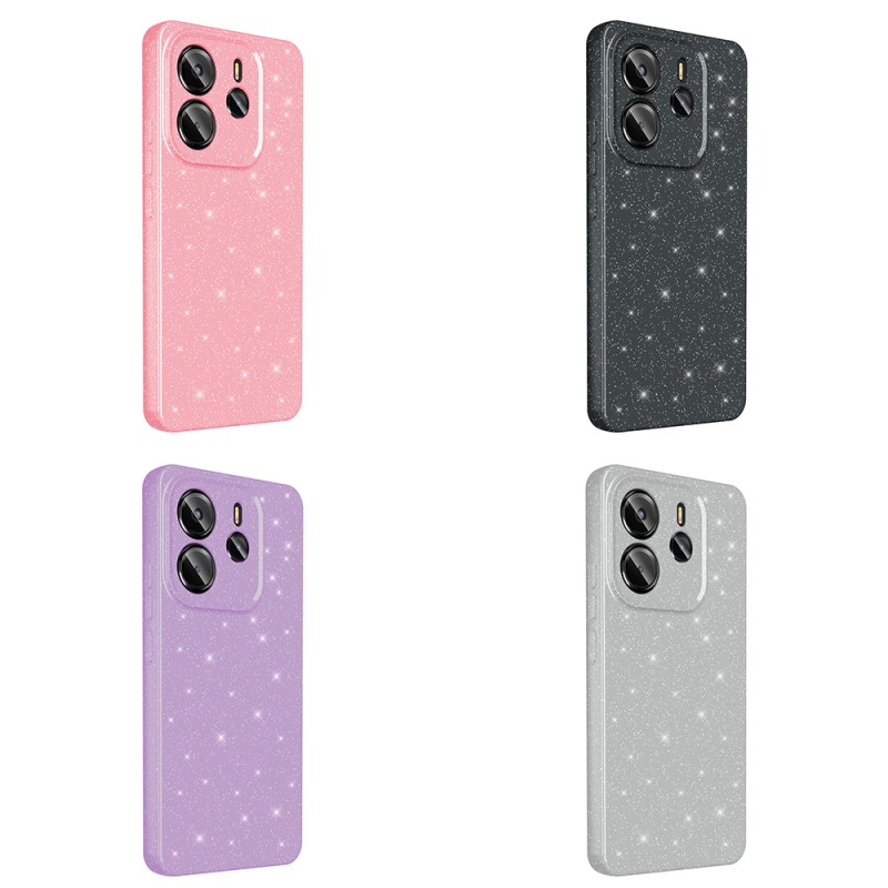 Xiaomi Redmi Note 14 5G Case Camera Protection Glitter Luxury Zore Koton Cover - 14