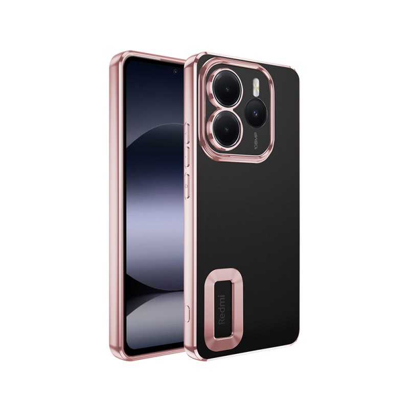Xiaomi Redmi Note 14 5G Case Camera Protection Logo Showing Zore Omega Cover - 1