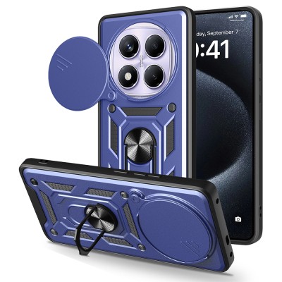 Xiaomi Redmi Note 14 Pro 4G Case Magnetic Stand Camera Protected Zore Sliding Vega Cover - 2
