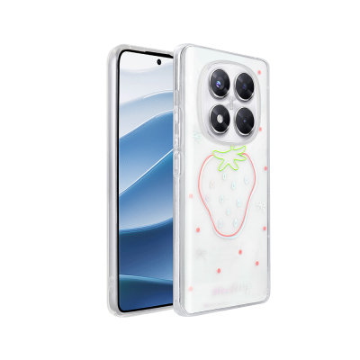 Xiaomi Redmi Note 14 Pro 4G Case Transparent Figured Zore Folk Hard Cover - Zore