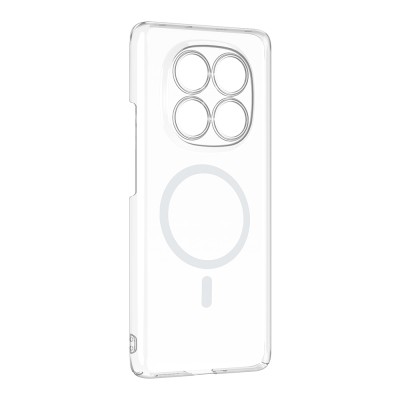 Xiaomi Redmi Note 14 Pro 4G Kamera Korumalı M-Safe Şarj Özellikli Şeffaf Zore London Sert PC Kapak - 3