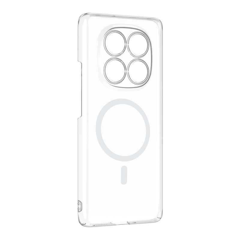 Xiaomi Redmi Note 14 Pro 4G Kamera Korumalı M-Safe Şarj Özellikli Şeffaf Zore London Sert PC Kapak - 3