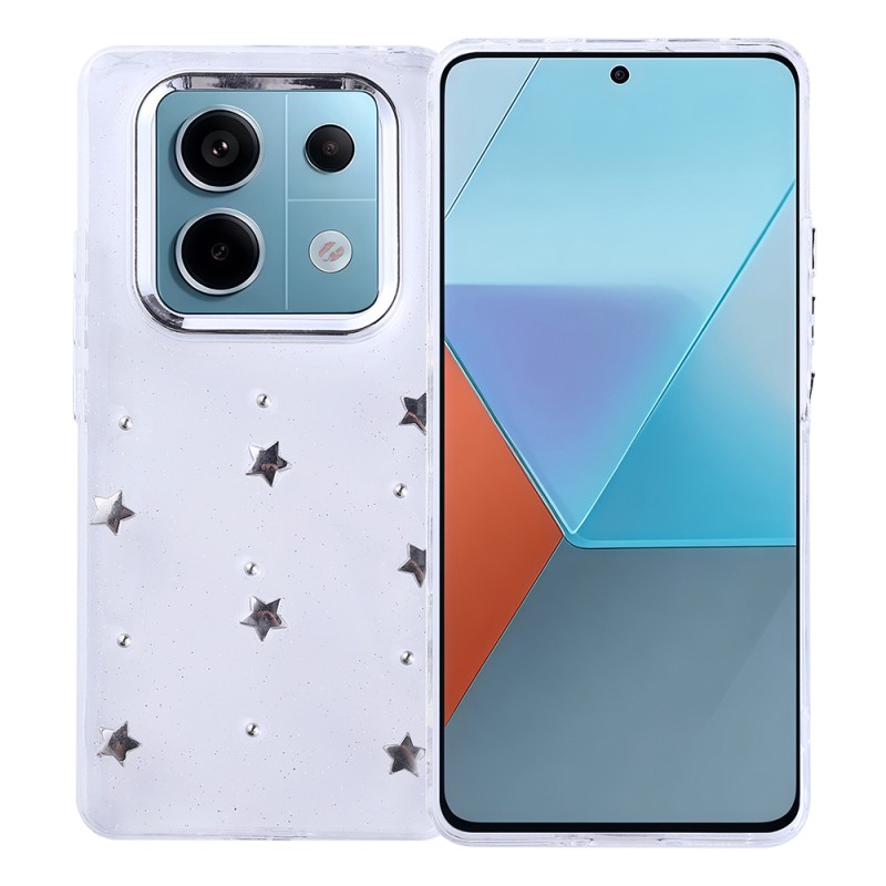 Xiaomi Redmi Note 14 Pro 4G Kılıf Airbag Tasarımlı Simli Şeffaf Zore Kutup Kapak - 5