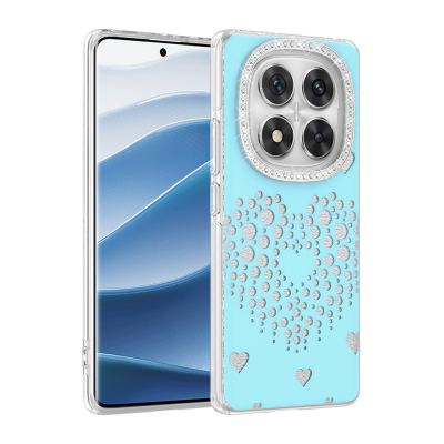 Xiaomi Redmi Note 14 Pro 4G Kılıf Damla Taşlı Zore Rivas Sert PC Kapak - Zore