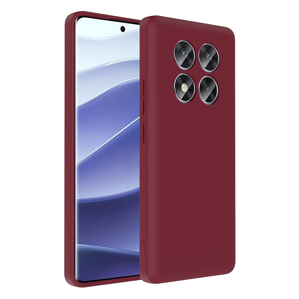 Redmi Note 14 Pro 4G Kılıf Kamera Korumalı Kartlık Hazneli NXXA Vitra Kapak - Mürdüm