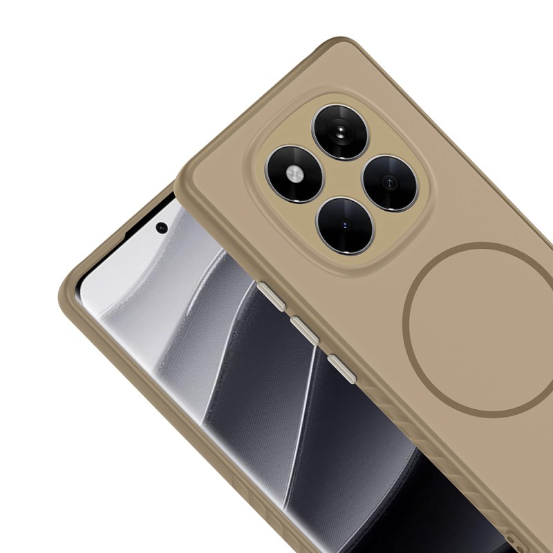 Xiaomi Redmi Note 14 Pro 4G Kılıf M-safe Şarj Özellikli Zore Tea Kapak - 10