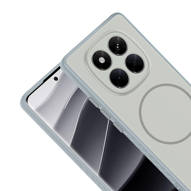 Xiaomi Redmi Note 14 Pro 4G Kılıf M-safe Şarj Özellikli Zore Tea Kapak - 11