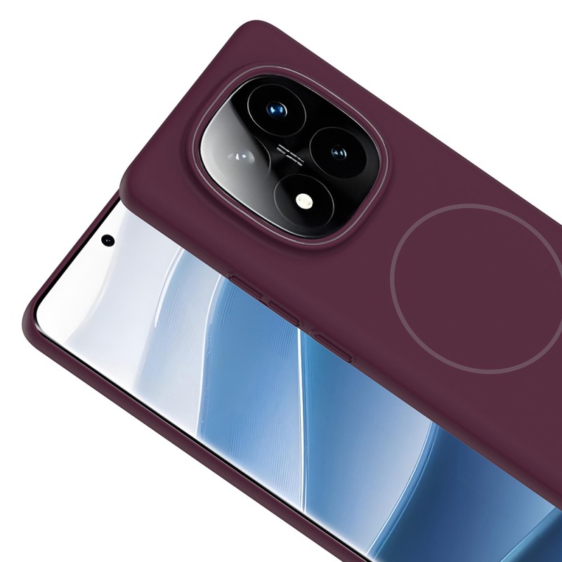 Xiaomi Redmi Note 14 Pro 4G Kılıf M-safe Şarj Özellikli Zore Ruby Sert Kapak - 12