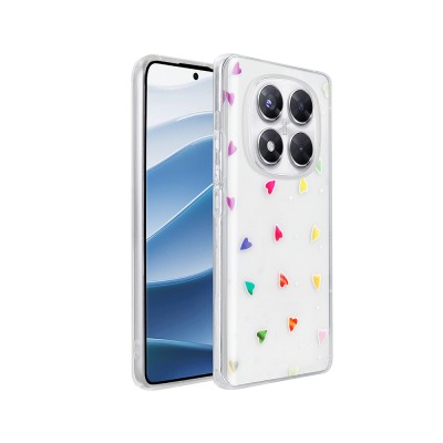 Xiaomi Redmi Note 14 Pro 4G Kılıf Şeffaf Figürlü Zore Folk Sert Kapak - 6