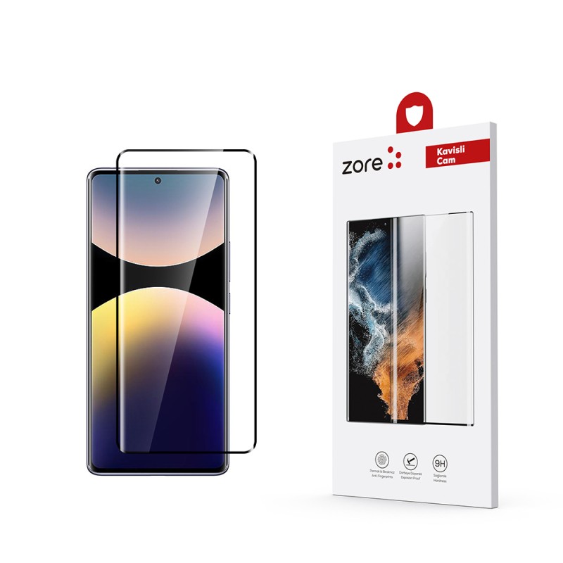 Xiaomi Redmi Note 14 Pro 4G Zore Full Yapışkanlı Cam Ekran Koruyucu - 2