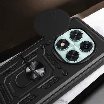 Xiaomi Redmi Note 14 Pro 5G Case Magnetic Stand Camera Protected Zore Sliding Vega Cover - 9