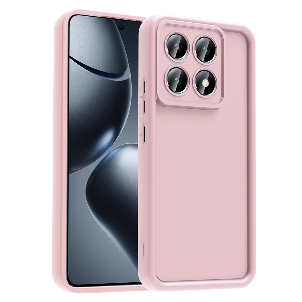 Redmi Note 14 Pro Plus Kılıf Kamera Korumalı NXXA Ananas Kapak - Pembe