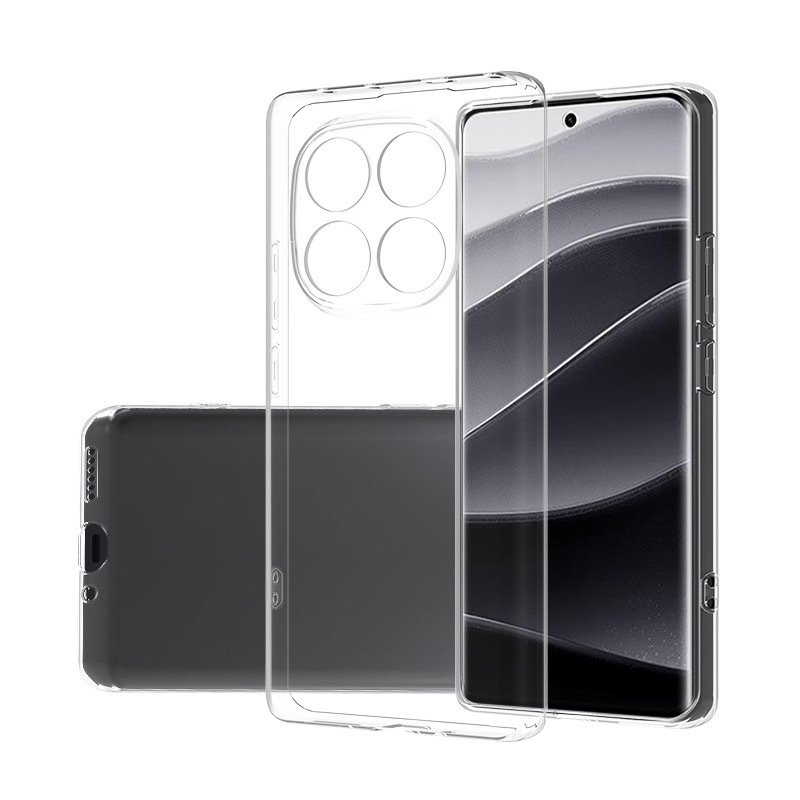 Xiaomi Redmi Note 14 Pro Plus Kılıf Zore Süper Silikon Kapak - Şeffaf