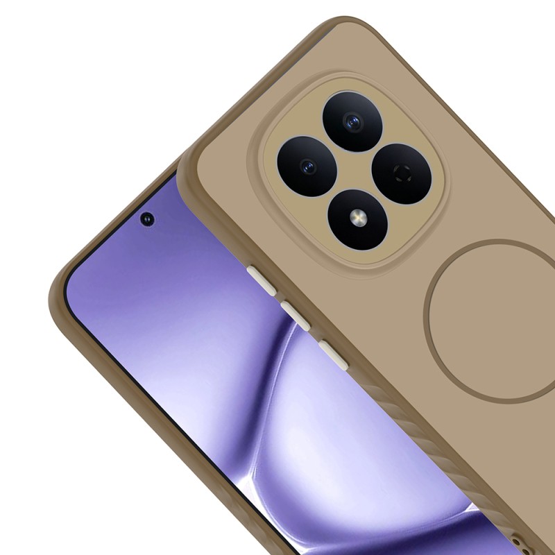 Xiaomi Redmi Note 15 Pro 4G Kılıf M-safe Şarj Özellikli Zore Tea Kapak - 12
