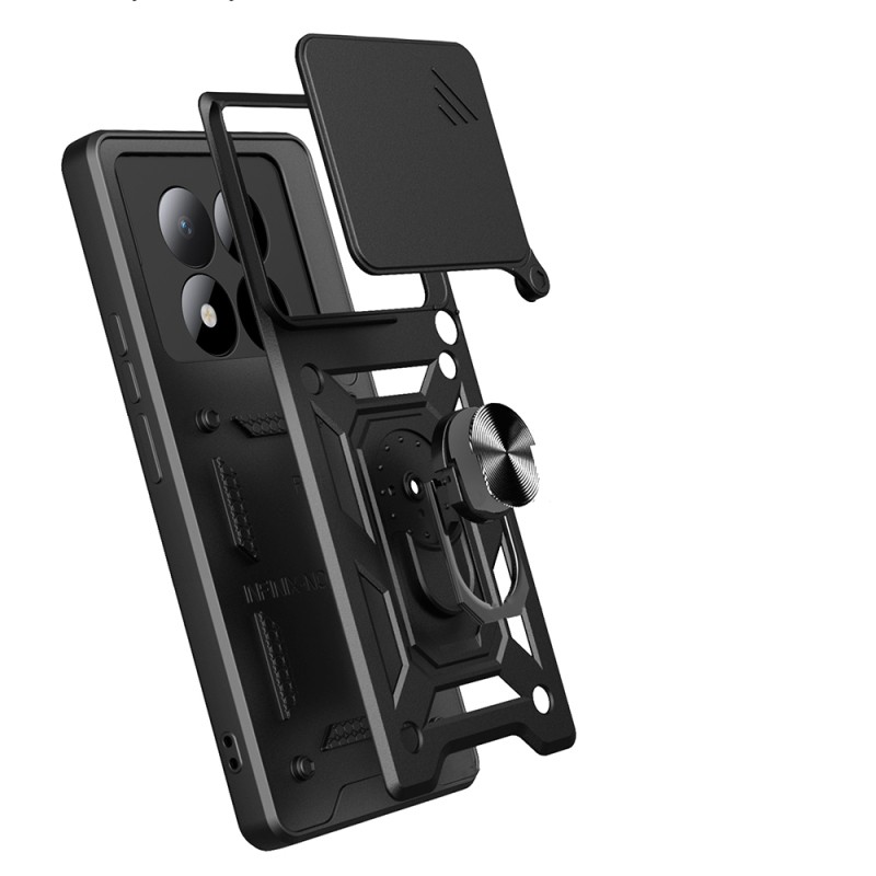 Xiaomi Redmi Note 15 Pro 4G Kılıf Magnetik Standlı Kamera Korumalı Zore Sürgülü Vega Kapak - 9