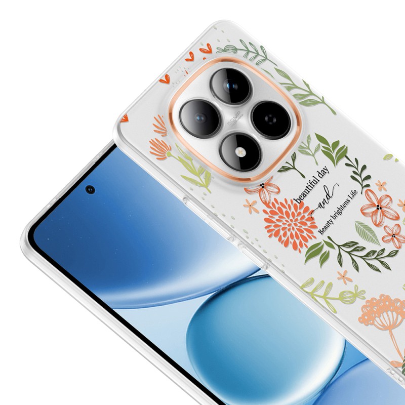 Xiaomi Redmi Note 15 Pro Case with Camera Protector, Patterned Zore Clip Cover - 9