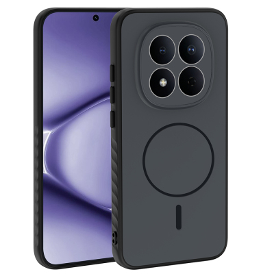 Xiaomi Redmi Note 15 Pro Case with M-safe Charging Feature Zore Tea Cover - Zore