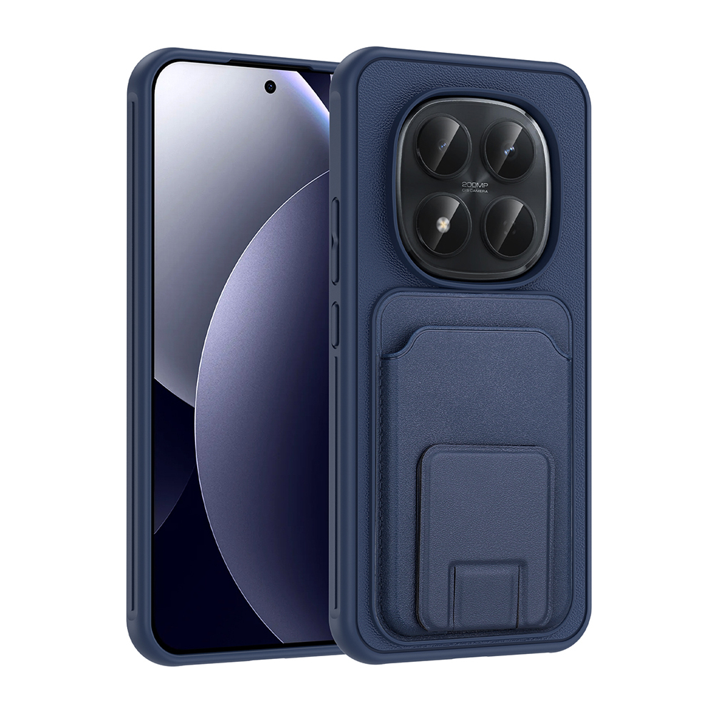Xiaomi Redmi Note 15 Pro Plus Kılıf Kartlıklı TPU Zore Bikart Kapak - Lacivert