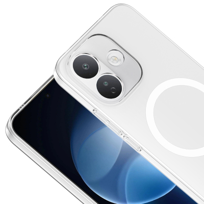 Xiaomi Redmi Note 17 Pro Case M-Safe Charging Feature Zore London Transparent Camera Protection Hard PC Cover - 2