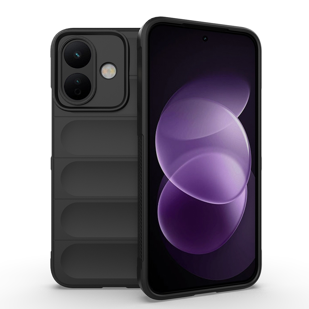 Xiaomi Redmi Note 17 Pro Kılıf Esnek TPU Oyuklu Arka Yüzey Tasarımlı Zore Etnik Silikon Kapak - Siyah