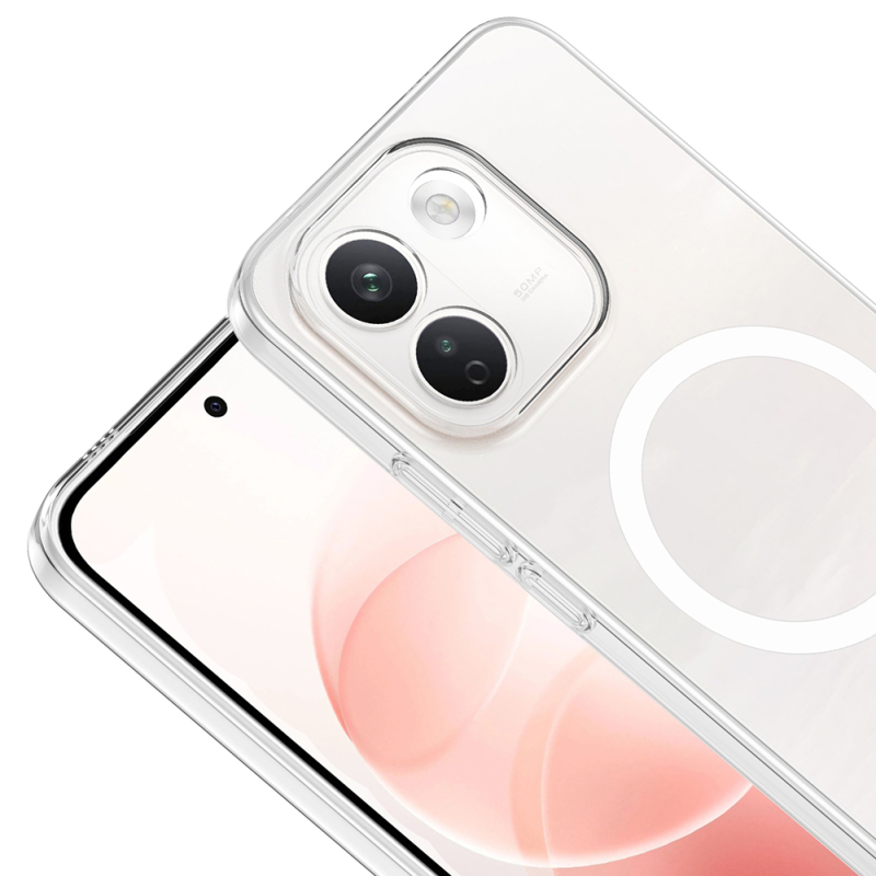 Xiaomi Redmi Note 17 Pro Max Case M-Safe Charging Feature Zore London Transparent Camera Protection Hard PC Cover - 2