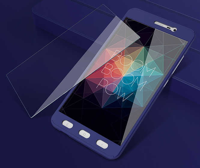 Xiaomi Redmi Note 4X Kılıf Zore 360 3 Parçalı Rubber Kapak - Lacivert