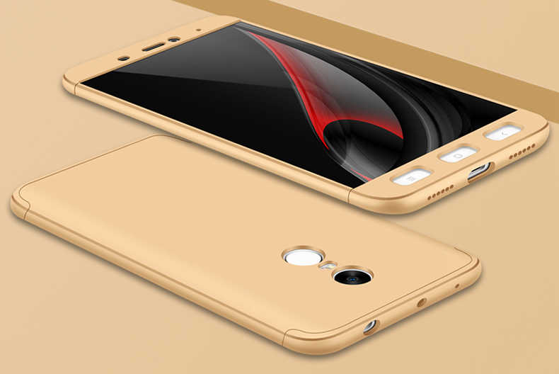 Xiaomi Redmi Note 4x Kılıf Zore Ays Kapak - Gold