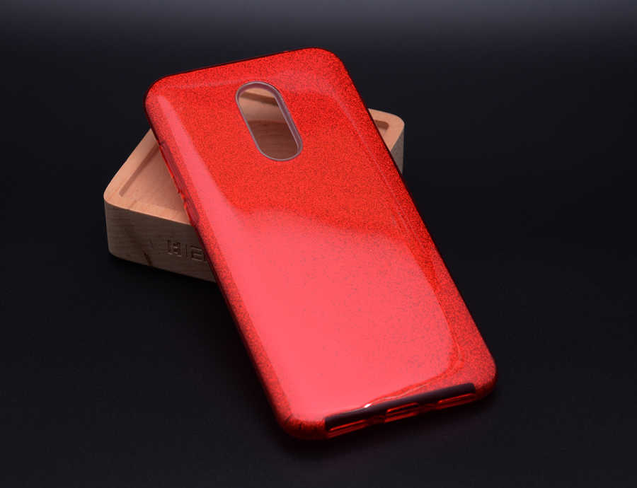 Xiaomi Redmi Note 4X Kılıf Zore Shining Silikon - Kırmızı