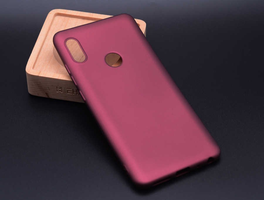 Xiaomi Redmi Note 5 Pro Kılıf Zore Premier Silikon Kapak - Mürdüm