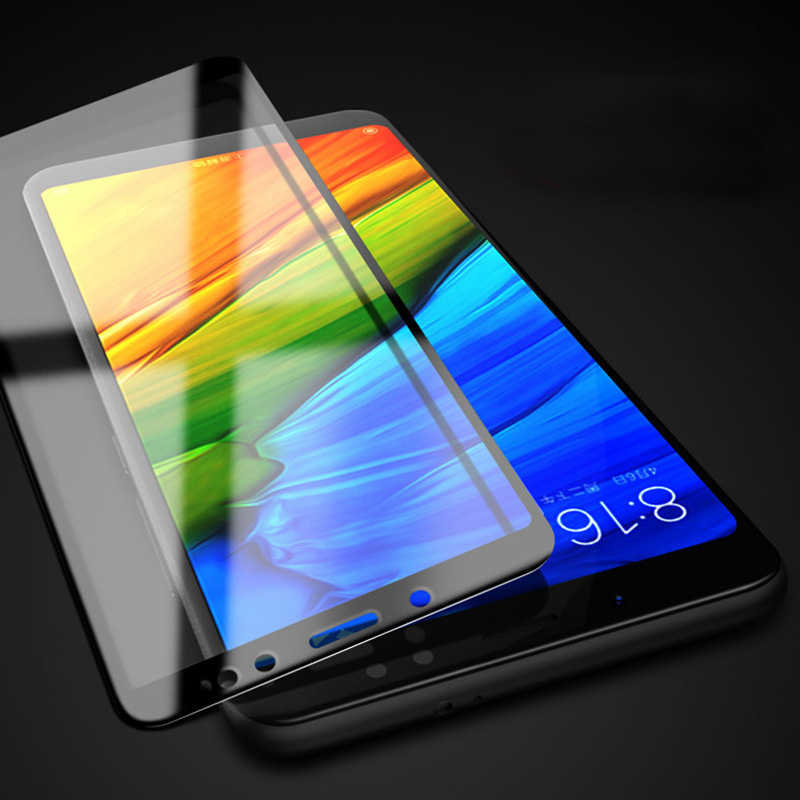 Xiaomi Redmi Note 5 Pro Zore Kenarları Kırılmaya Dayanıklı Cam Ekran Koruyucu - Siyah