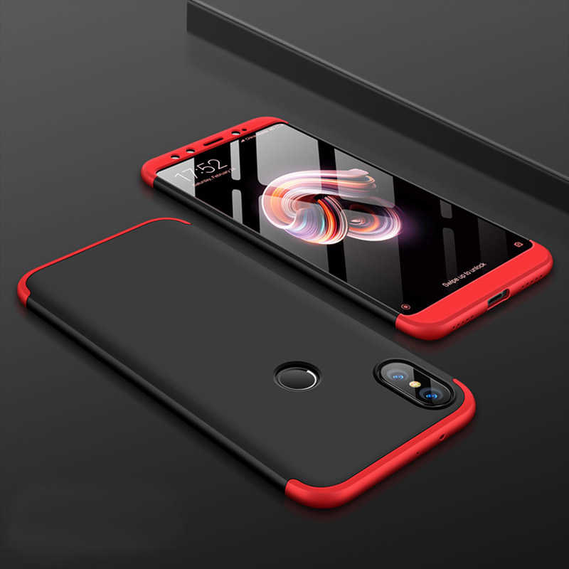 Xiaomi Redmi Note 5 Pro Kılıf Zore Ays Kapak - Siyah-Kırmızı