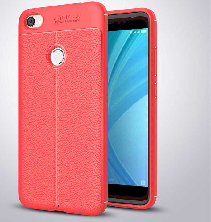 Xiaomi Redmi Note 5A Kılıf Zore Niss Silikon Kapak - Kırmızı