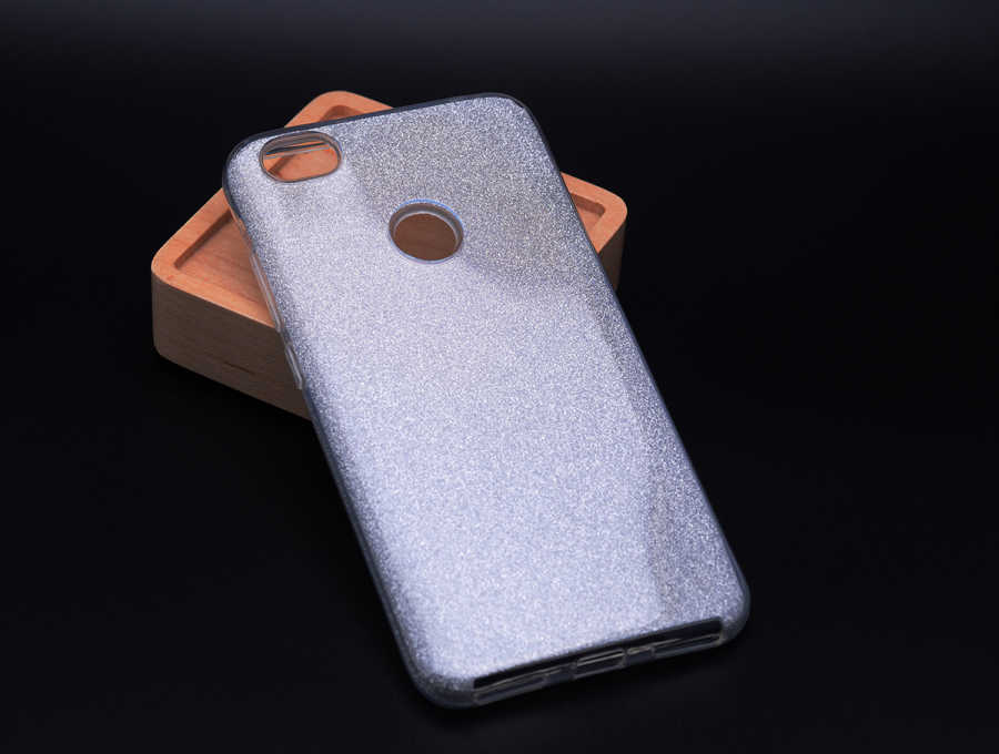 Xiaomi Redmi Note 5A Kılıf Zore Shining Silikon - Gümüş
