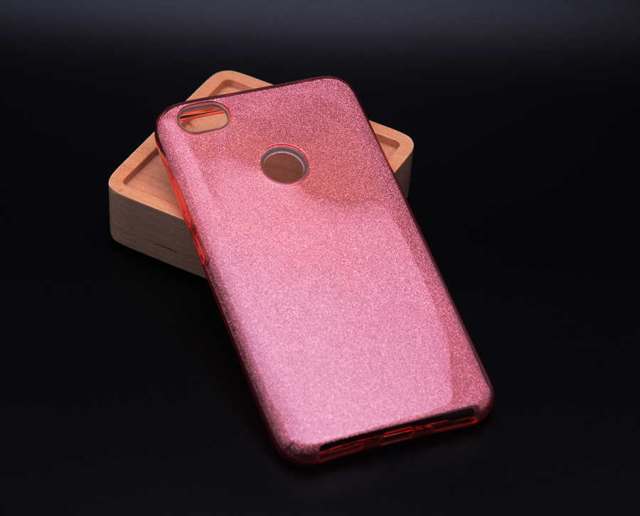 Xiaomi Redmi Note 5A Kılıf Zore Shining Silikon - Rose Gold