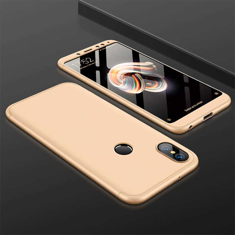 Xiaomi Redmi Note 6 Pro Kılıf Zore Ays Kapak - Gold