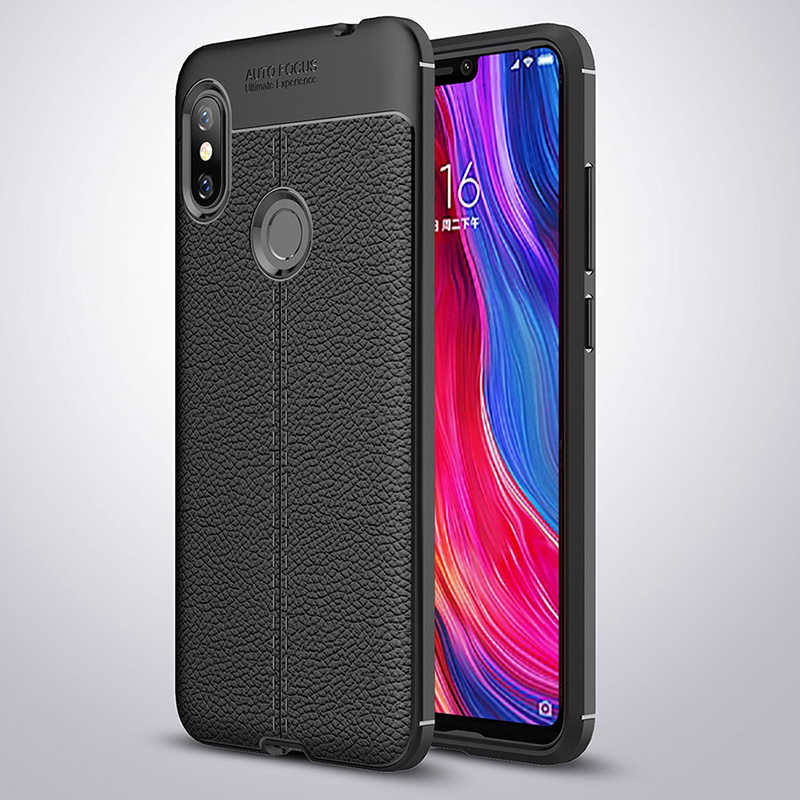 Xiaomi Redmi Note 6 Pro Kılıf Zore Niss Silikon Kapak - Siyah