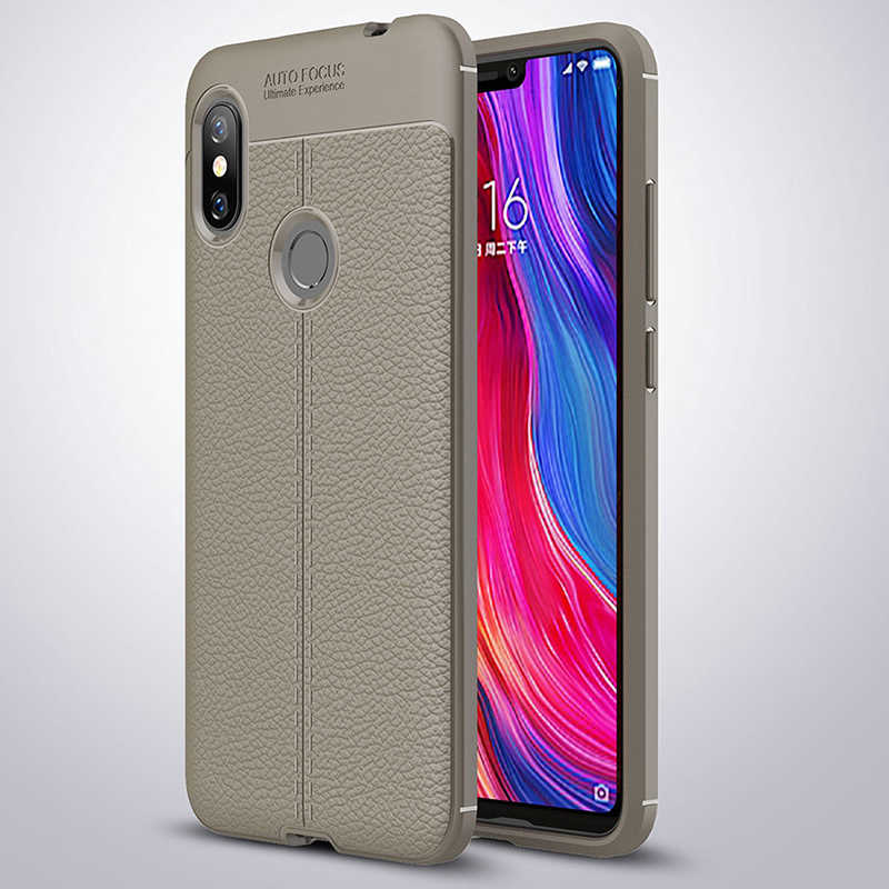 Xiaomi Redmi Note 6 Pro Kılıf Zore Niss Silikon Kapak - Gri