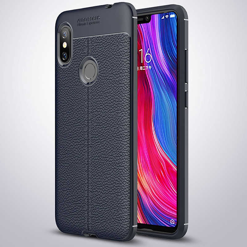 Xiaomi Redmi Note 6 Pro Kılıf Zore Niss Silikon Kapak - Lacivert