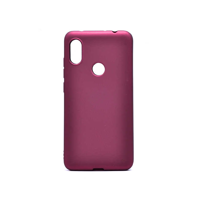 Xiaomi Redmi Note 6 Pro Kılıf Zore Premier Silikon Kapak - Mürdüm