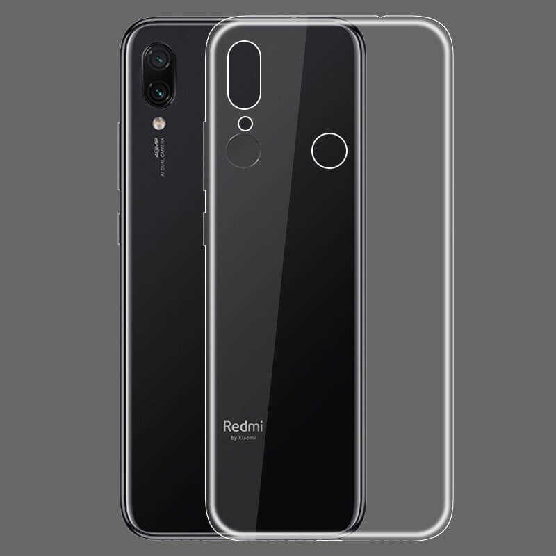 Xiaomi Redmi Note 7 Kılıf Zore Süper Silikon Kapak - Renksiz