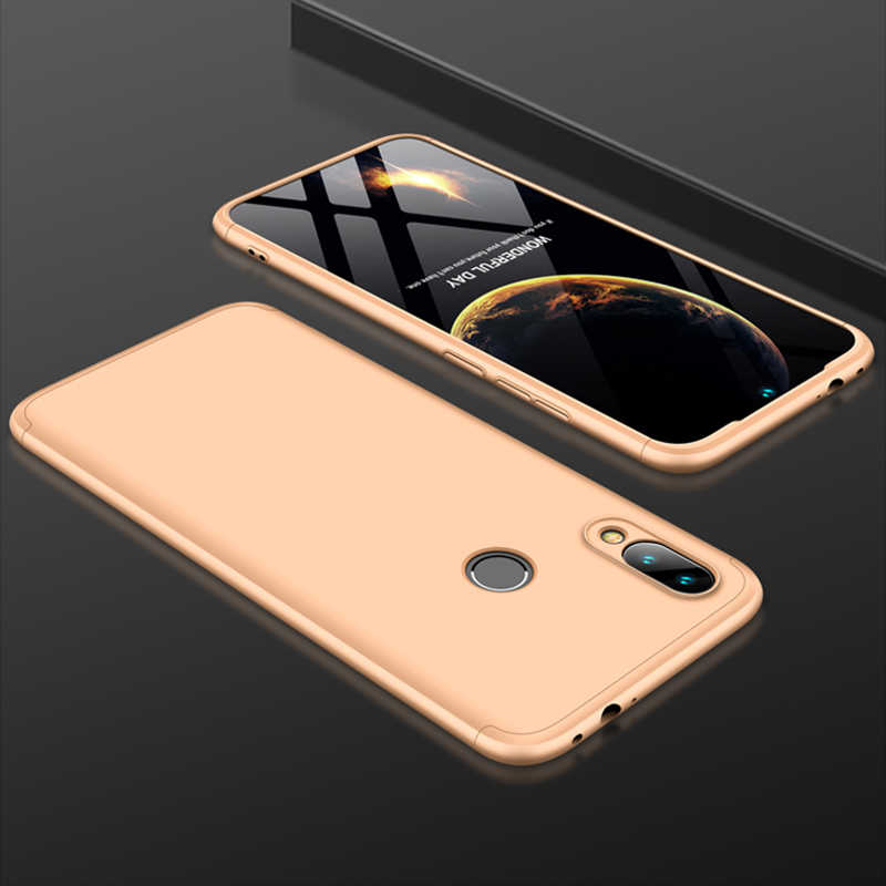Xiaomi Redmi Note 7 Kılıf Zore Ays Kapak - Gold