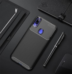 Xiaomi Redmi Note 7 Kılıf Zore Negro Silikon Kapak Siyah