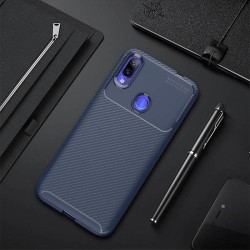 Xiaomi Redmi Note 7 Kılıf Zore Negro Silikon Kapak Lacivert
