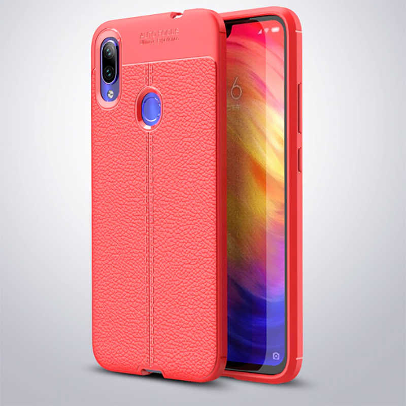 Xiaomi Redmi Note 7 Kılıf Zore Niss Silikon Kapak - Kırmızı